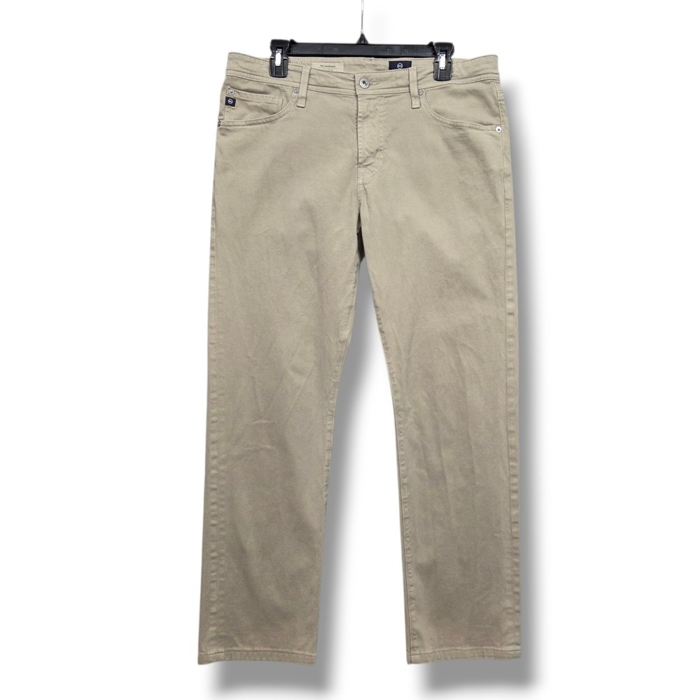Adriano‎ Goldschmied Graduate Tailored Leg Pants Mens 33 x 29 HEMMED Khaki